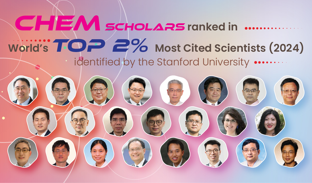 Congratulations to our CHEM colleagues on being recognized as the Top 2% of the World's Most Highly Cited Scientists in the latest report of Stanford University released in October 2024.