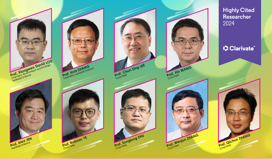 Congratulations to our 9 CHEM colleagues who have been listed as Top 1% Highly Cited Researchers 2024